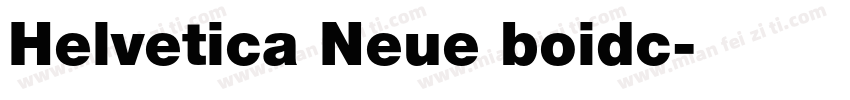Helvetica Neue boidc字体转换